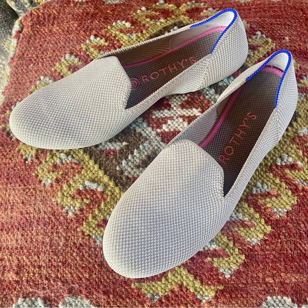 EUC Rothy’s “The Loafer” in almond taupe – Women’s Size 7.5 🌼 with inserts 🌷 - Picture 2 of 11